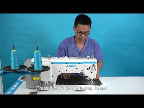 JACK A6F-EH NEEDLE FEED UBT DIRECT DRIVE FULLY AUTOMATIC HEAVY-WEIGH LOCKSTITCH MACHINE