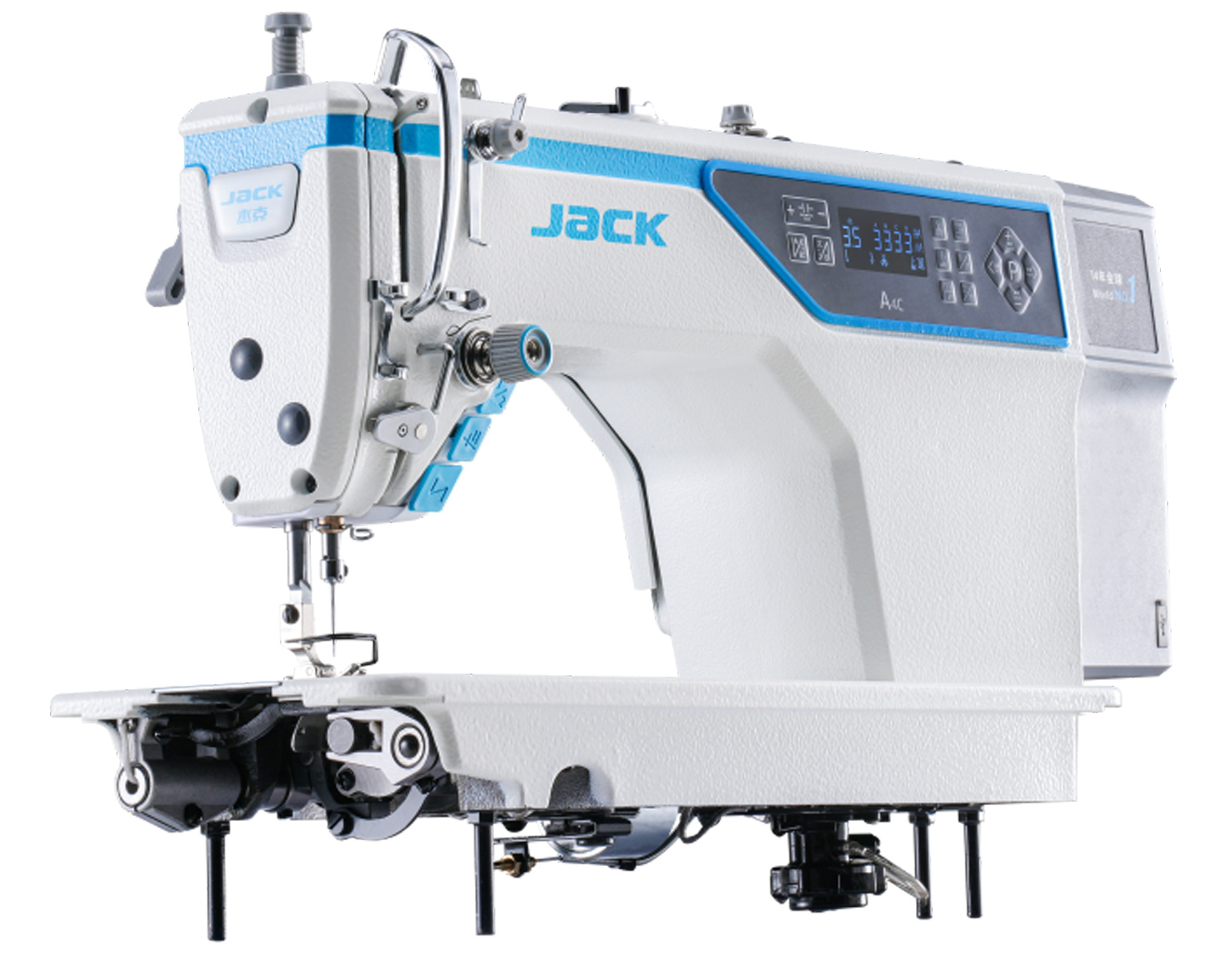JACK A4C-C COMPUTERISED LOCKSTITCH MACHINE WITH ELECTRONIC CONTROL STITCH LENGTH